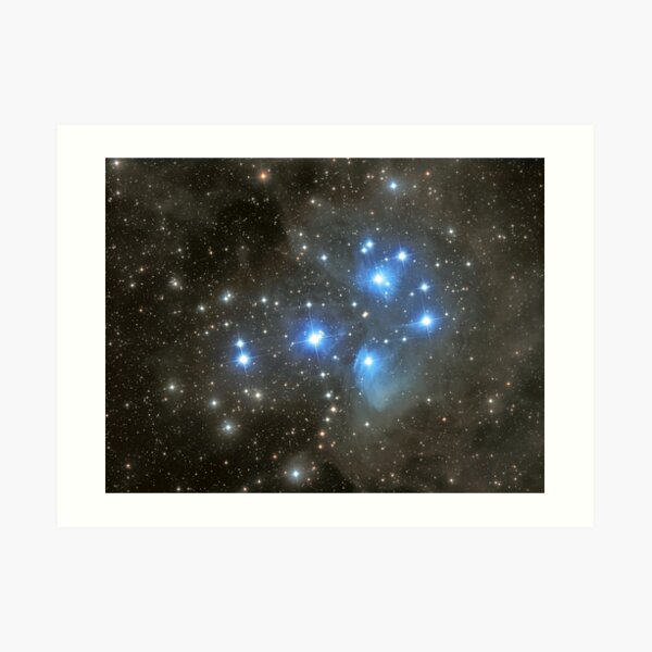 The Pleiades Cluster (M45) Art Print