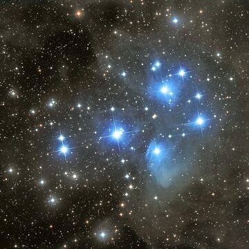 Artwork thumbnail, The Pleiades Cluster (M45)   by Elliott McKinley