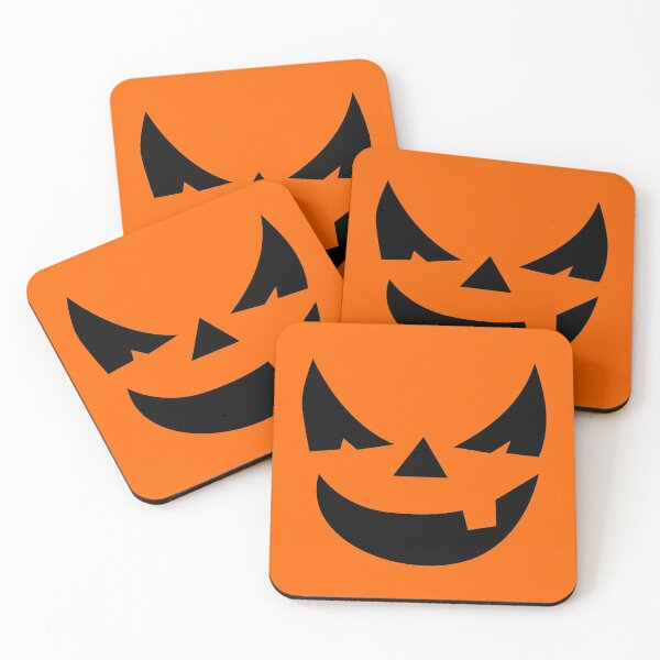 Item preview, "Horner" Jack O'Lantern - Halloween- Pumpkin, Orange, Black, All Hallows Eve, Simple, Contemporary designed and sold by CanisPicta.