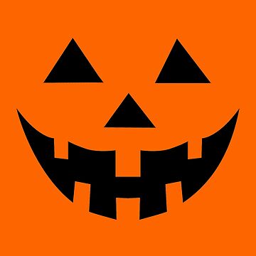 Artwork thumbnail, "O'Lantern" Jack O'Lantern - Halloween- Pumpkin, Orange, Black, All Hallows Eve, Simple, Contemporary by CanisPicta