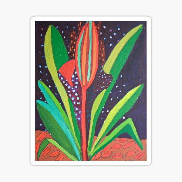 Cosmic Flower Zion Levy Stewart Zion Art Mullumbimby Sticker