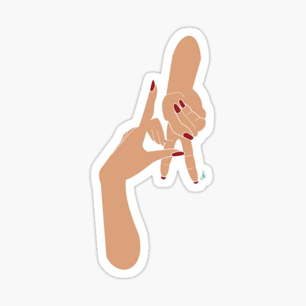 LA hands Sticker
