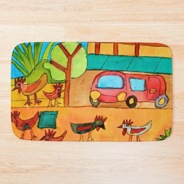 Item preview, San Miguel Chickens Zionart Zion Levy Stewart designed and sold by Zion Levy Stewart.