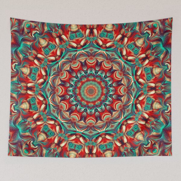 Item preview, Flower Of Life Mandala (Scarlet Sunset)  designed and sold by Mandala Of Life.