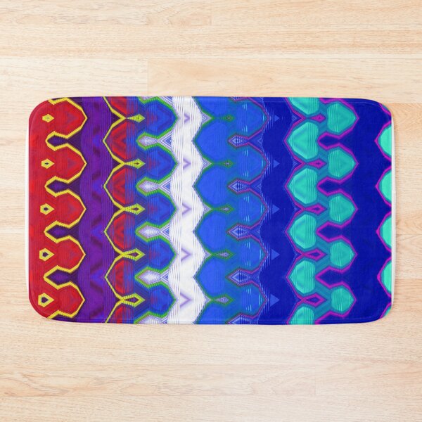 Item preview, Bright and Colorful Abstract Carnival Blue Red designed and sold by wenarts.