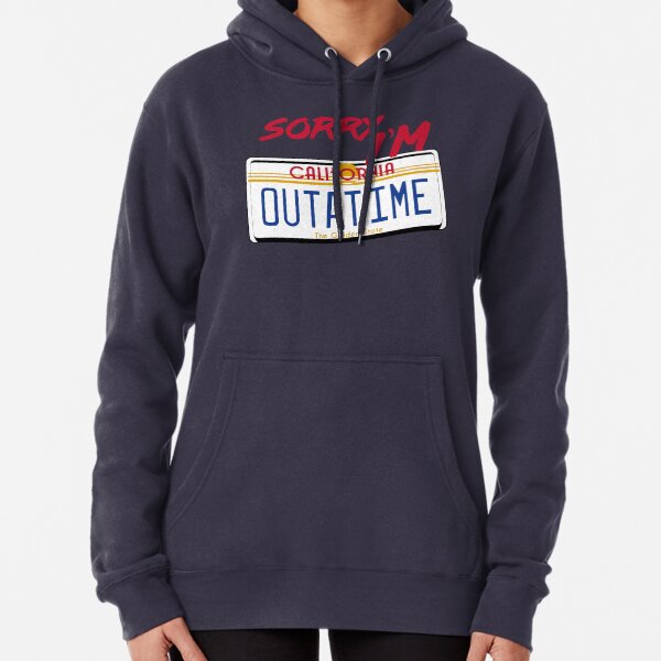 Outatime Back To The Future Movie Inspired Hoodie Sci-Fi Gift Him Her Birthday