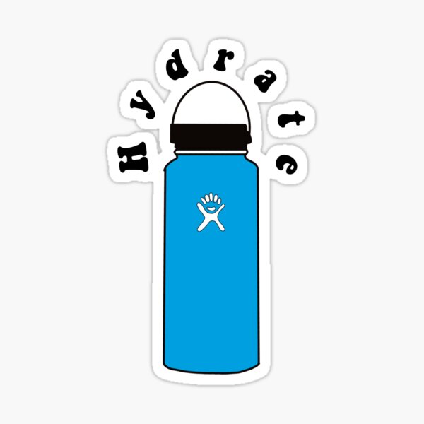 Hydrate Hydro flask-blue Sticker