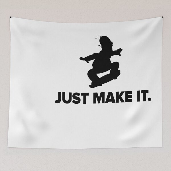 Item preview, Just Make It - black tee  designed and sold by rockbottomau.