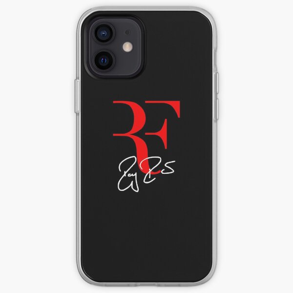 Roger Federer Personal Logo RF Sign Red White iPhone Soft Case