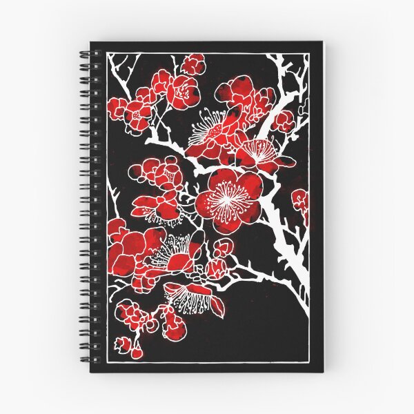 Item preview, Red and Black Peach Blossoms designed and sold by Serdd.