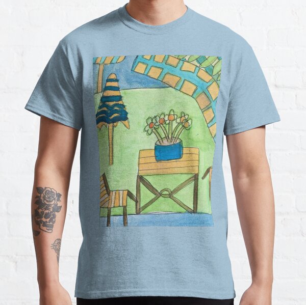 Mexican Courtyard Zionart Zion Levy Stewart Classic T-Shirt