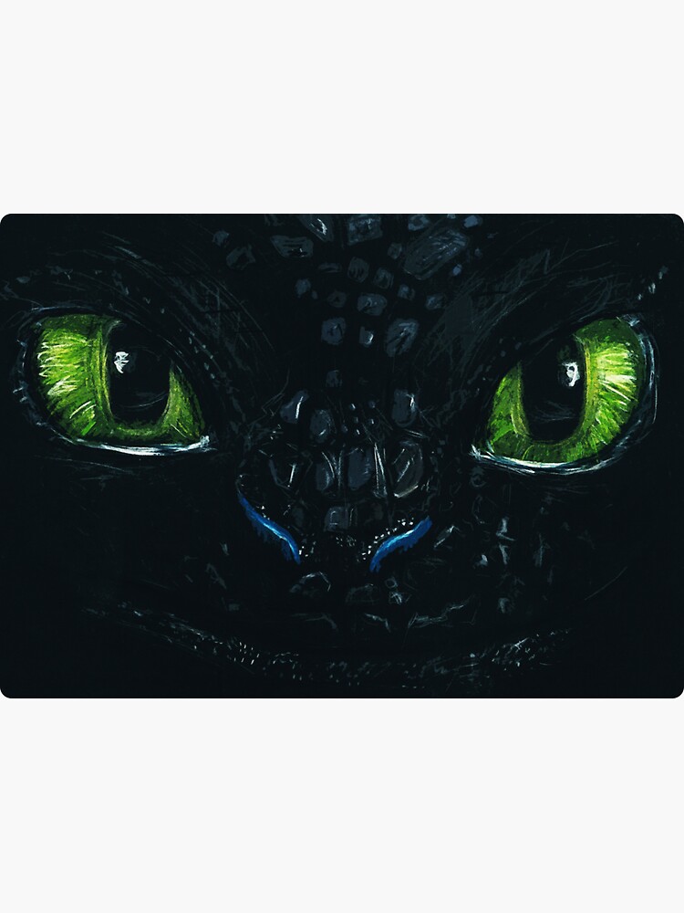 Night Fury Eyes (How to Train Your Dragon) - Night Fury Eyes - Sticker