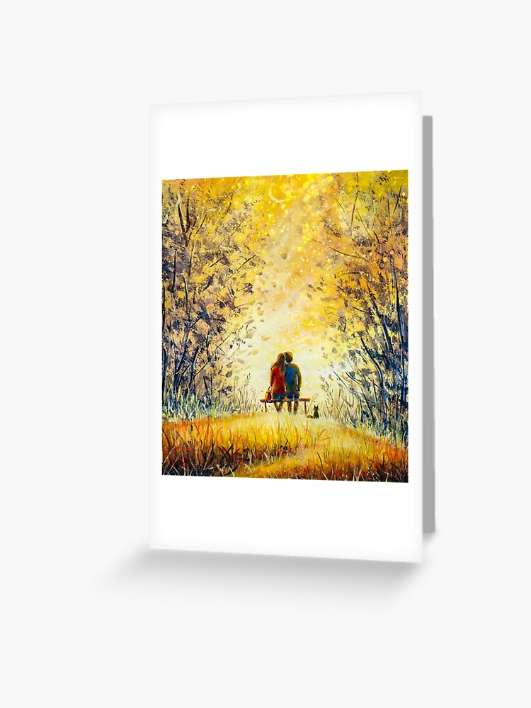 Enjoying the View Love Greeting Card Enjoying the View Love Greeting Card
