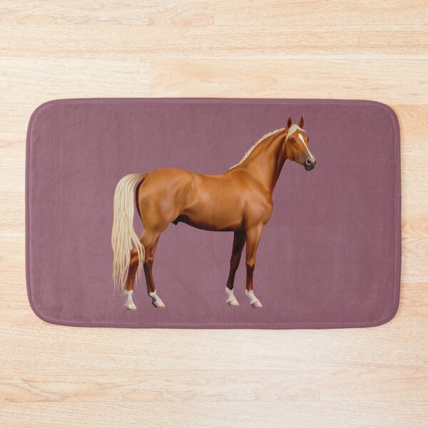 Item preview, BROWN HORSE ON RASPBERRY GLACE designed and sold by PetsandBeyond.