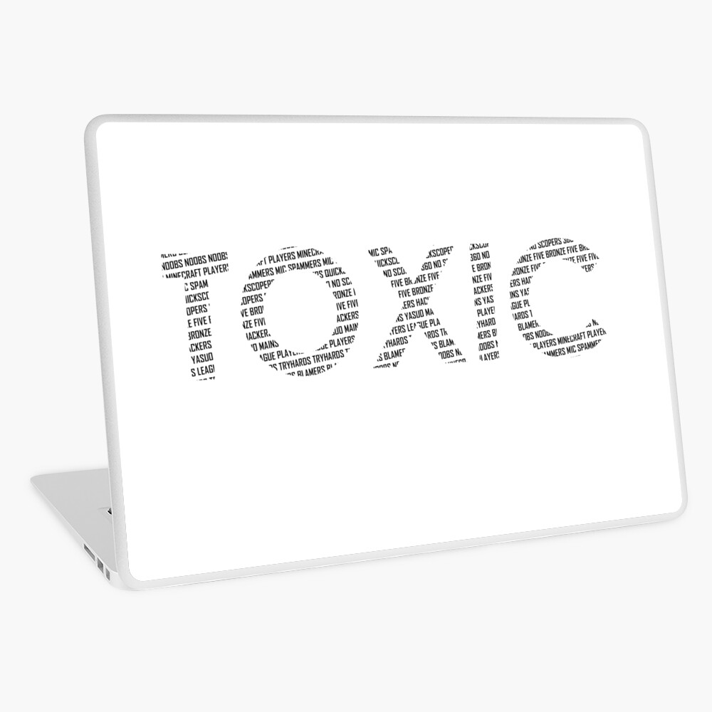 Toxic Players Salt Charcoal Edition Laptop Skin By Encrypted Redbubble