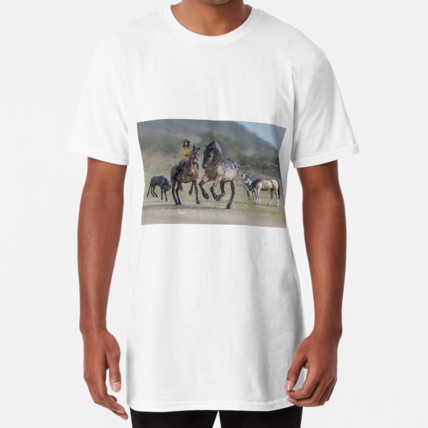 Rider and Horses Long T-Shirt