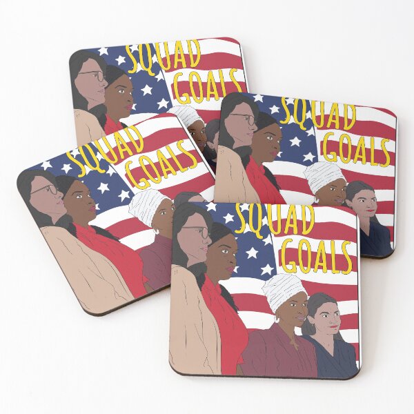 Item preview, Squad Goals - I STAND WITH THE SQUAD (Omar, Ocasio-Cortez, Tlaib, and Pressley) Tote designed and sold by countercolour.