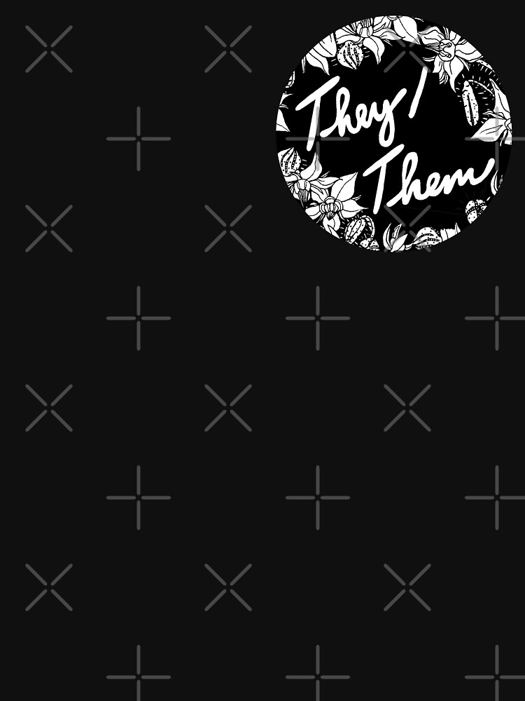 they them theirs script floral borage by craftordiy