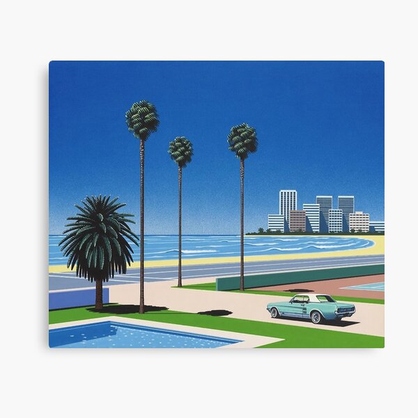 Hiroshi Nagai Vaporwave Shirt Canvas Print