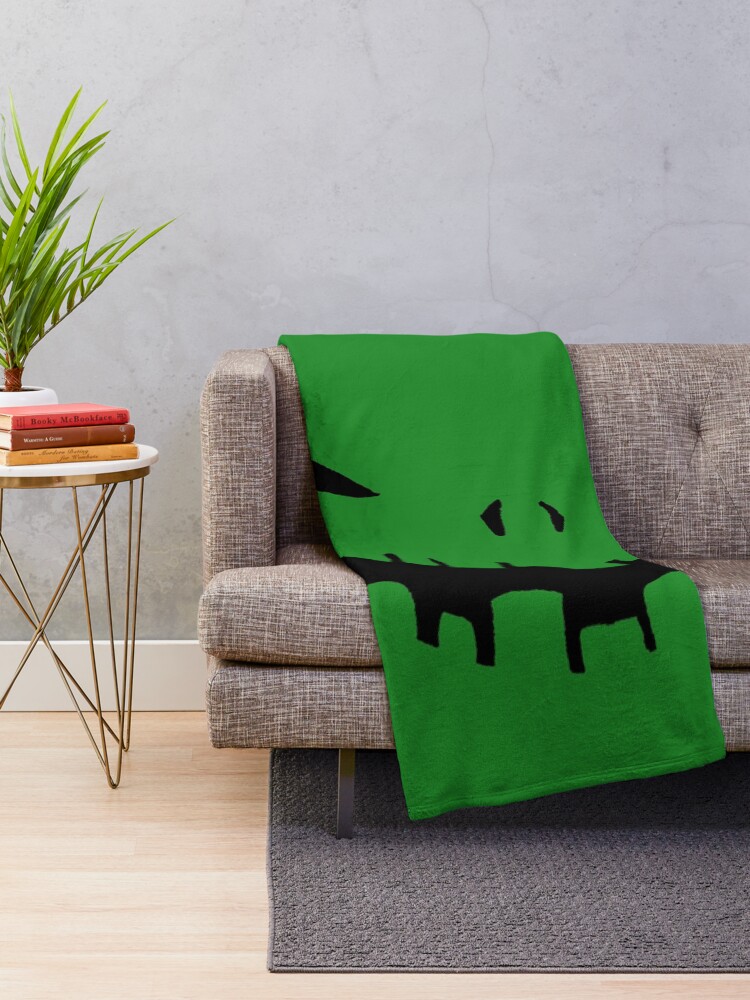 Thumbnail 2 of 6, Throw Blanket, Oogie Boogieman - Nightmare Before Christmas - Halloween, Boogie, Man, Green, Monster, Bugs, Sack, Movie, Fandom, Geek, Geekery, Nerd, Nerdy designed and sold by CanisPicta.
