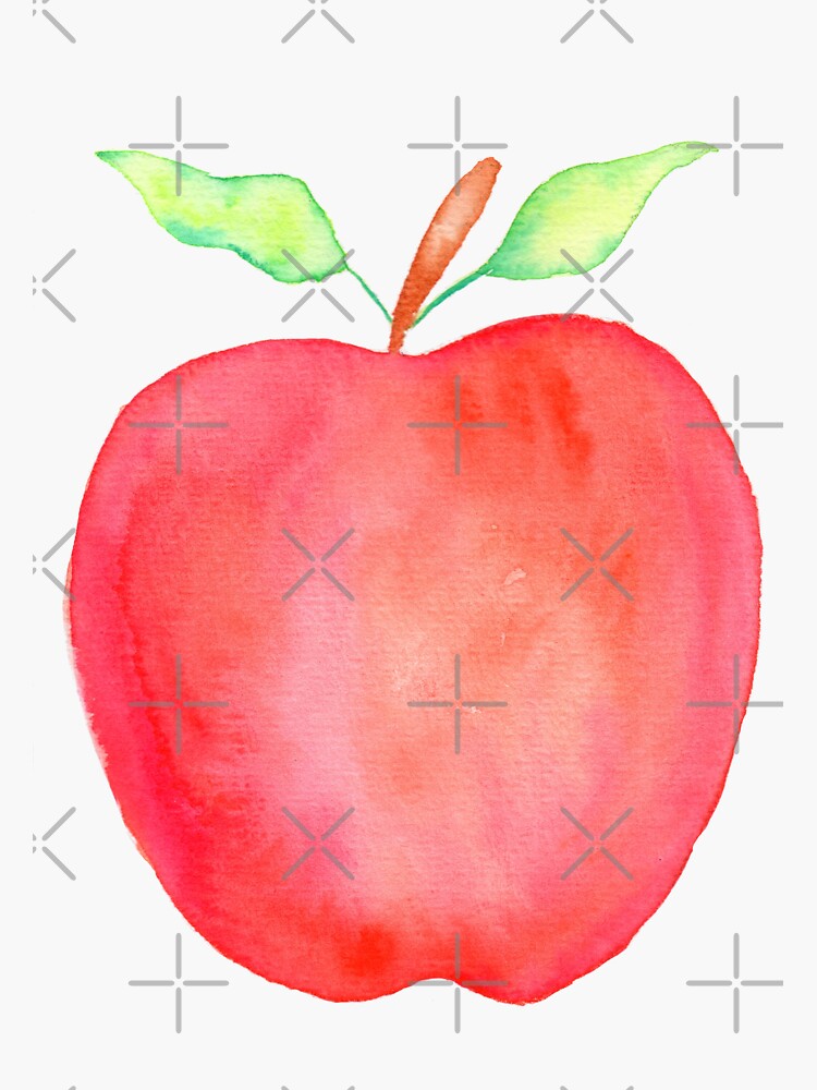 Watercolor Apples Vinyl