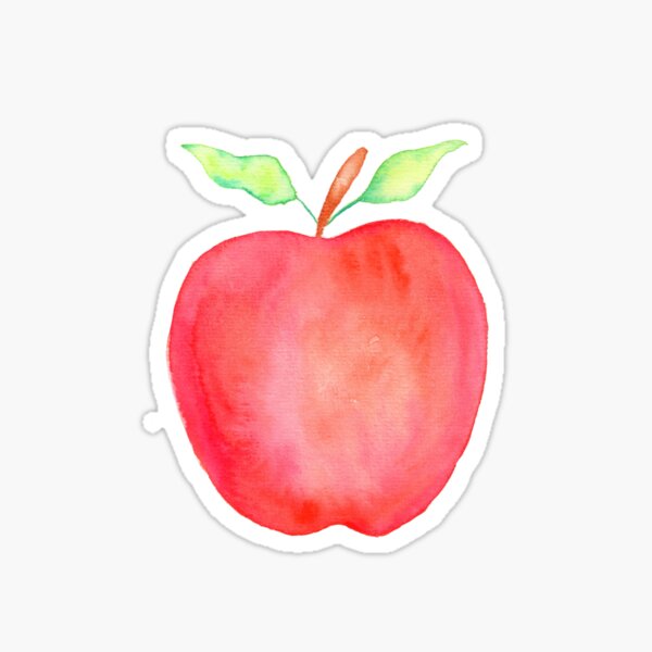 Item preview, Watercolor Apple designed and sold by coloringiship.
