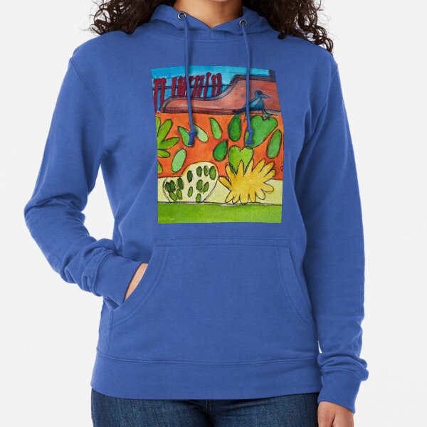 Mexican Garden Courtyard Zionart Zion Levy Stewart Artist Lightweight Hoodie