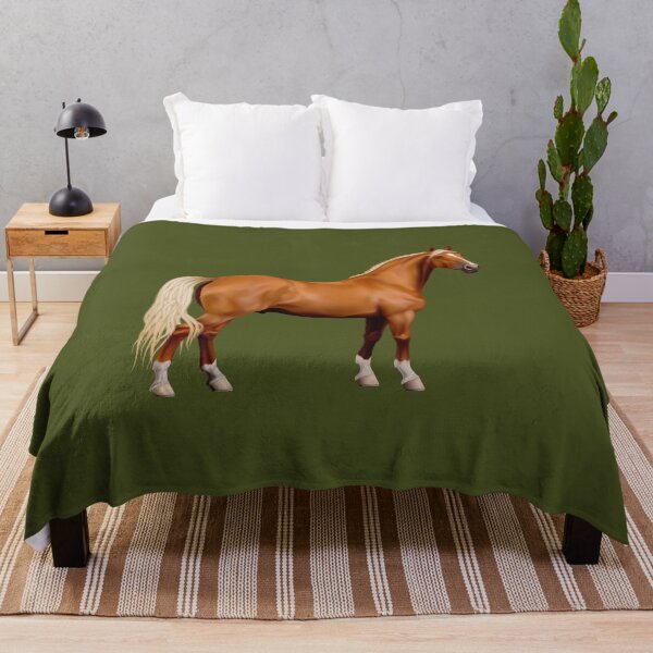 Item preview, BROWN HORSE ON ARMY GREEN designed and sold by PetsandBeyond.