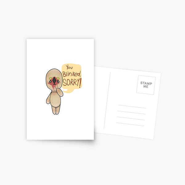 SCP-173 Chibi Postcard for Sale by Foxcada