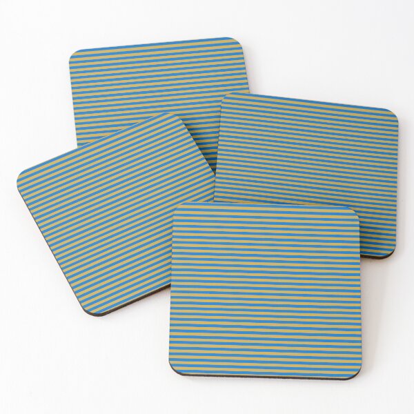 Item preview, Blue and Golden Vintage Thin Stripes designed and sold by Gerson Ramos.