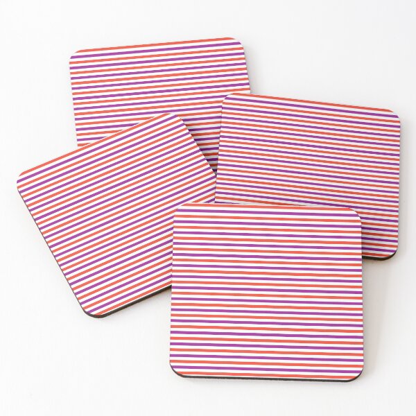 Item preview, Red, Purple and White Vintage Thin Stripes designed and sold by Gerson Ramos.