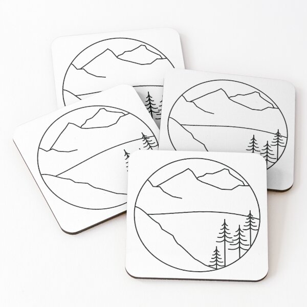 Item preview, Mountain Lake (Outline) designed and sold by Antonia Grieco.