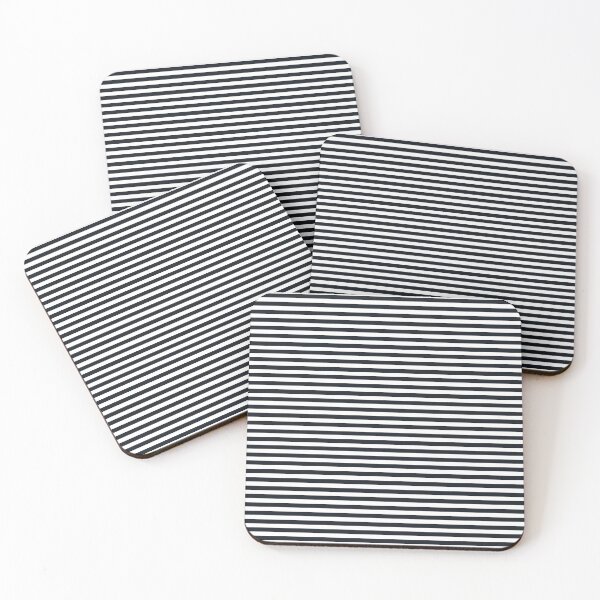 Item preview, Black and White Vintage Thin Stripes designed and sold by Gerson Ramos.