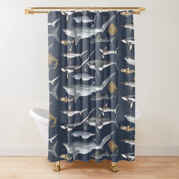 Shark Shower Curtains for Sale