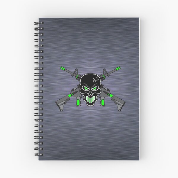 Item preview, Skull & Guns w Bright Colours designed and sold by CreepyKards.