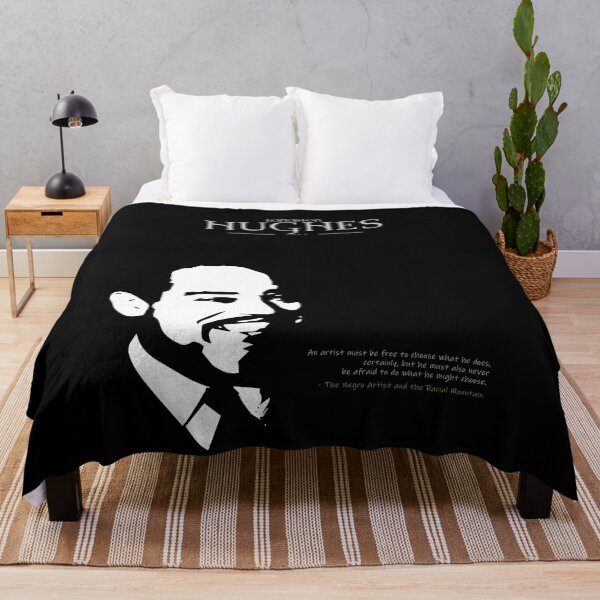 A Quote By Langston Hughes Throw Blanket
