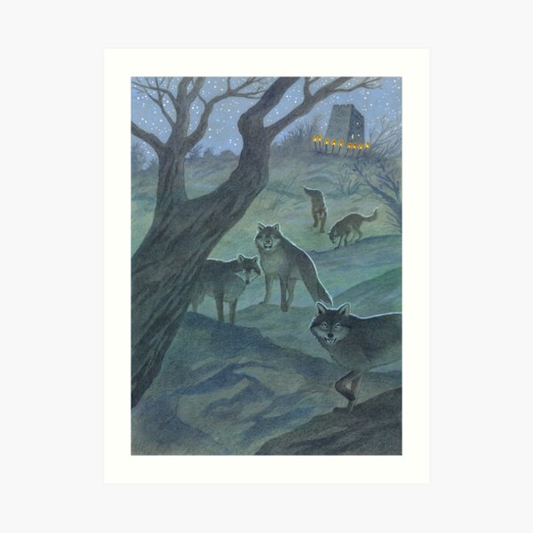 Letters From The Labyrinth | Room #3: The Mead Hall of Twr-â-Gân Art Print