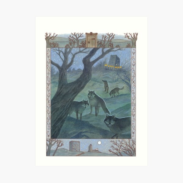 Letters From The Labyrinth | Room #3: The Mead Hall of Twr-â-Gân Art Print
