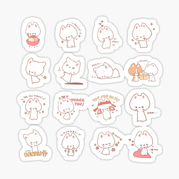 Aisu the Rabbit Sticker Pack Sticker