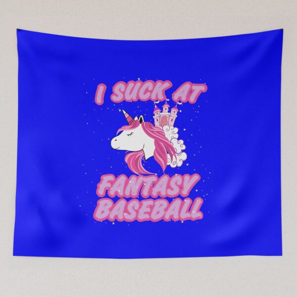Item preview, I Suck at Fantasy Baseball Funny Unicorn Sports designed and sold by Hananiah Merch.
