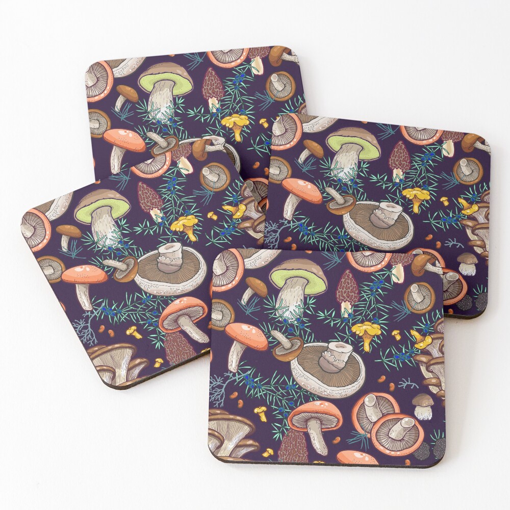 Dark dream forest Coasters (Set of 4)