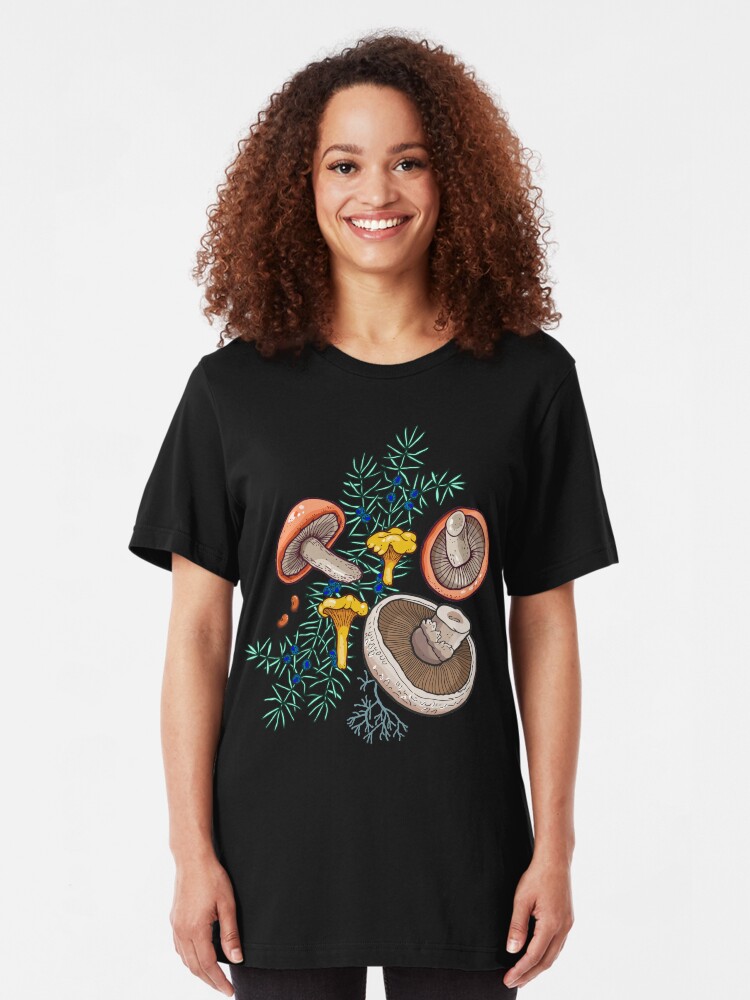 Alternate view of Dark dream forest Slim Fit T-Shirt