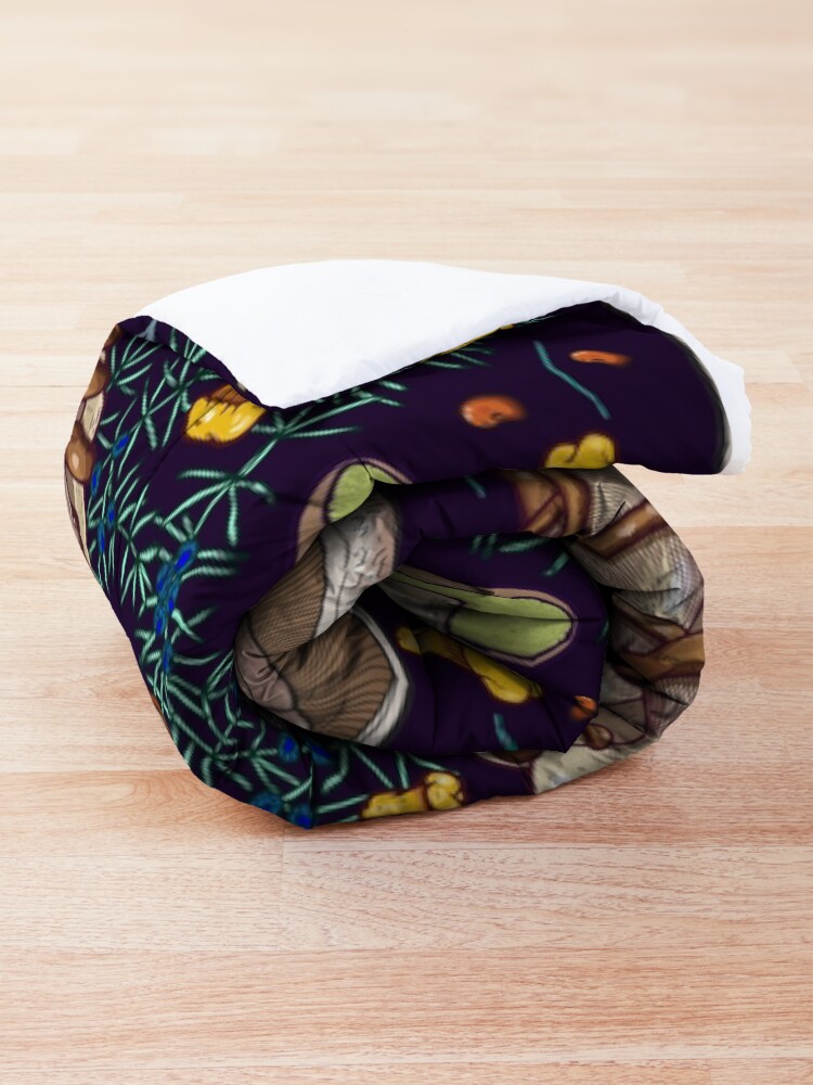Alternate view of Dark dream forest Comforter