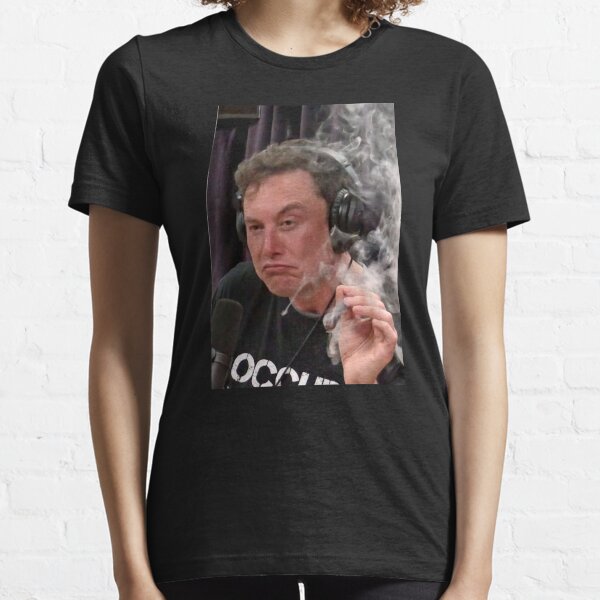 Elon Musk Smoking Weed On Joe Rogan Experience Picture Essential T-Shirt