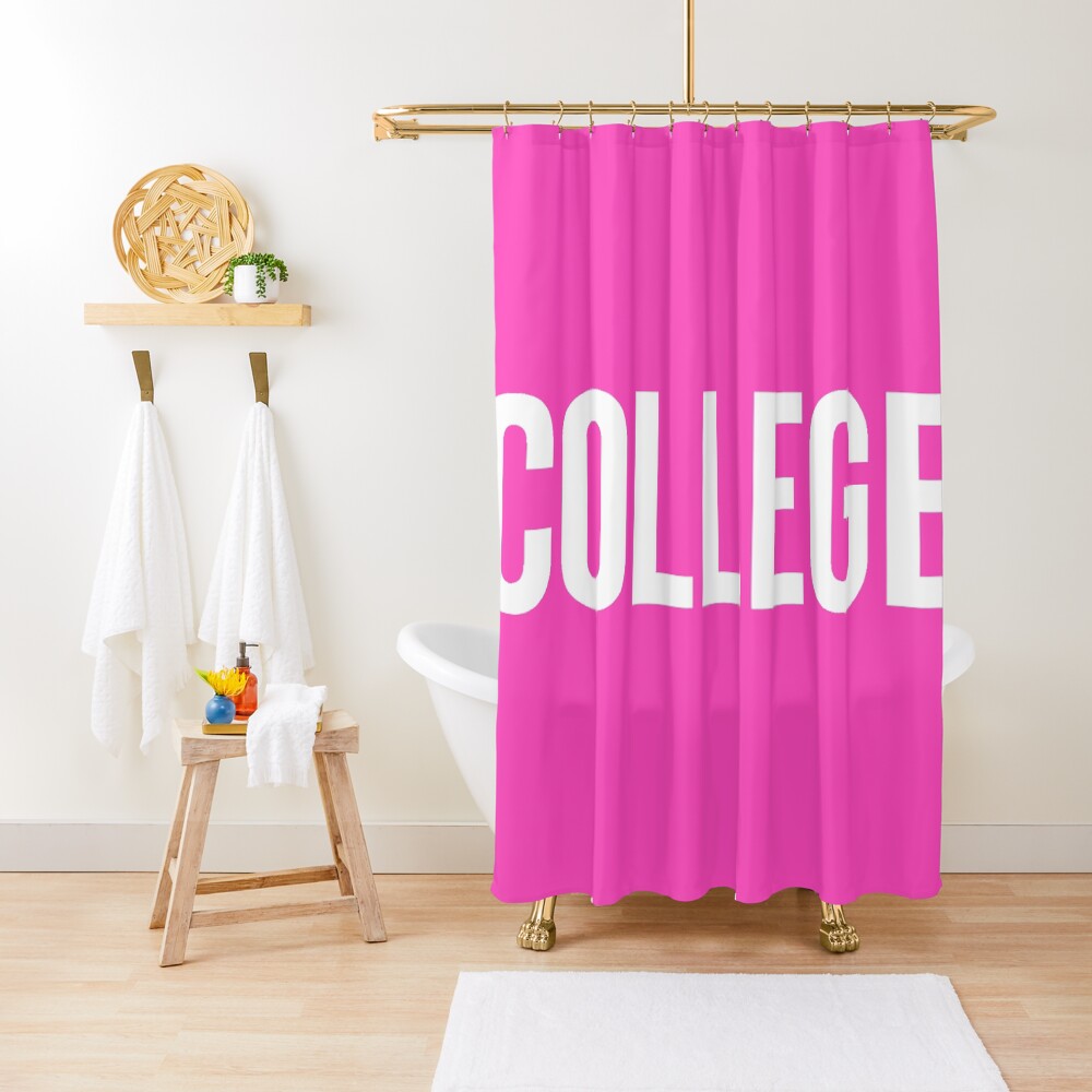 "College" Shower Curtain for Sale by synthesizer Redbubble