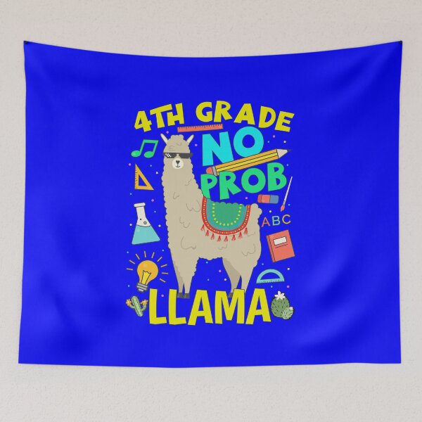 Artikelvorschau, 4. Klasse No Prob Lama Back to School Teacher Student entworfen und verkauft von Hananiah Merch.