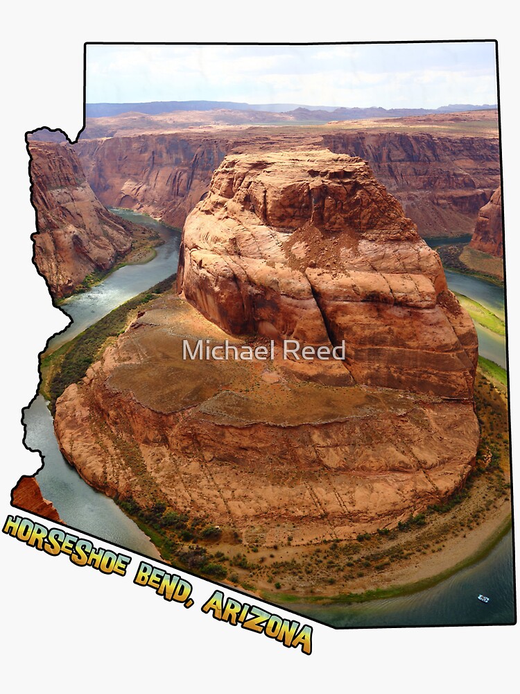 Thumbnail 3 of 3, Sticker, Arizona (Horseshoe Bend) designed and sold by gorff.