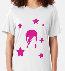 David Bowie Tribut Slim Fit T-Shirt