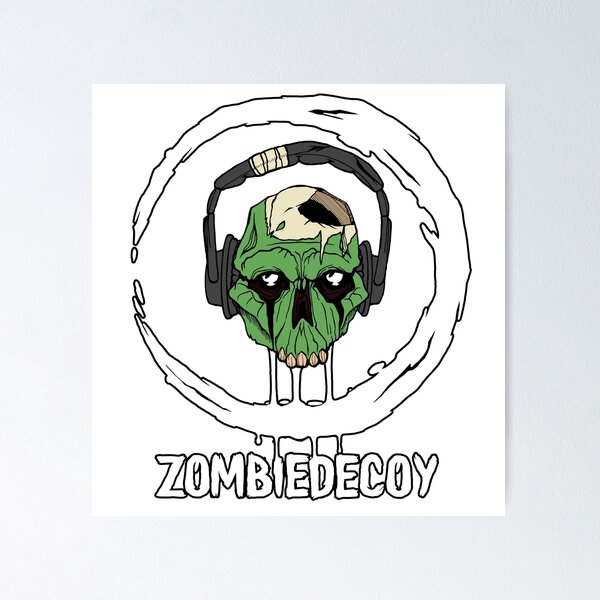 Item preview, Macabre ZombieDecoy Colored Black Border designed and sold by ZombieDecoyTTV.