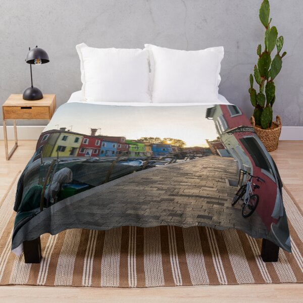 Item preview, Jewel-toned Island - Summer Day Finale on Isola di Burano Venice Italy designed and sold by Georgia Mizuleva.